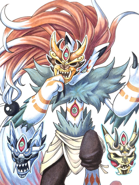 "Upper Moon - ZOROARK" Original Art A4 (8.25 x 11.5)