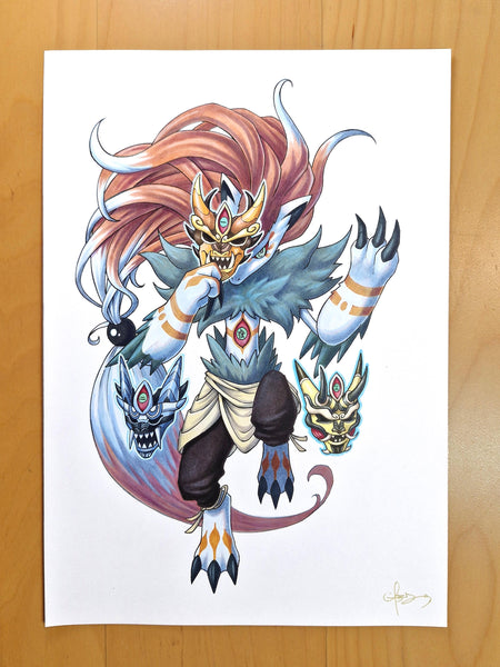 "Upper Moon - ZOROARK" Original Art A4 (8.25 x 11.5)