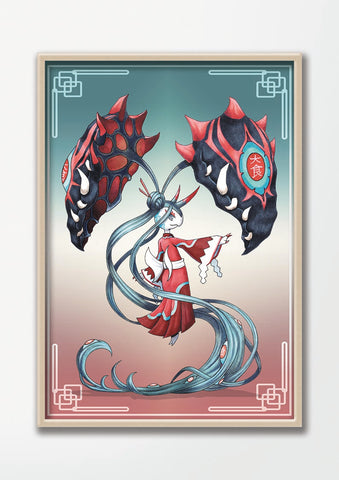 "Upper Moon MAWILE" Print