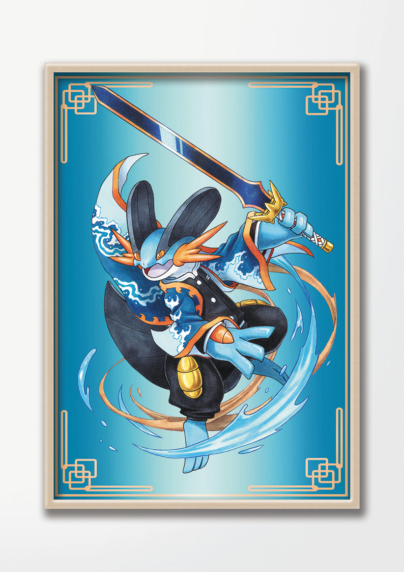 "PokeSlayer SWAMPERT" Print