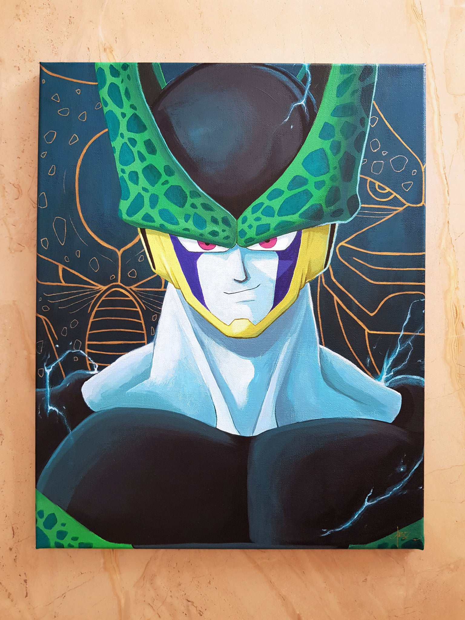"CELL" - Original Painting (15.8" x 19.7")