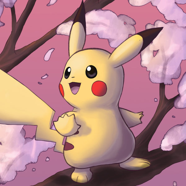 "Sakura Pikachu" Print