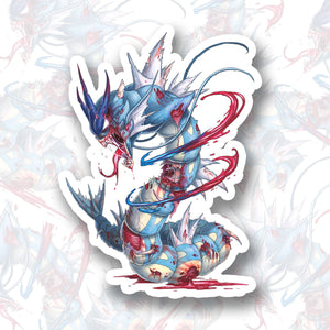 "Zombie Gyarados" Vinyl Sticker