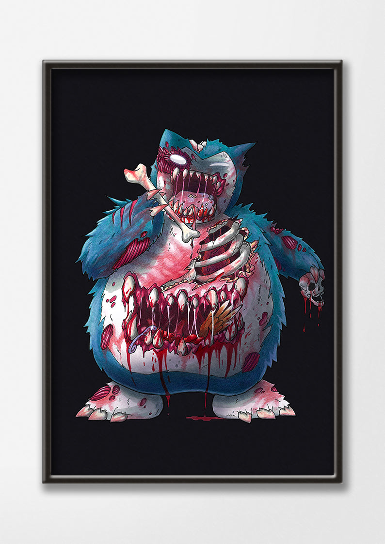 "Zombie Snorlax" Print